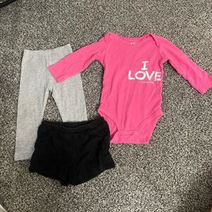 Girl’s size 9M pants and bodysuit clothing bundle